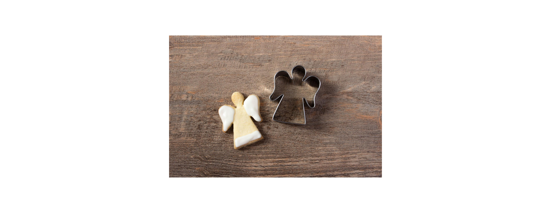 Emporte-pièce en inox de Noël : ange de Noël 6 cm - Alice Dé