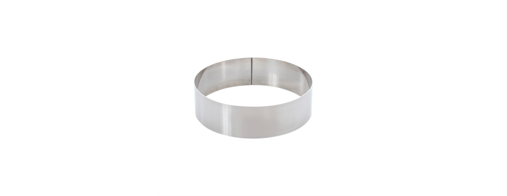 Cercle à pâtisserie en inox 16cm hauteur - Alice Délice
