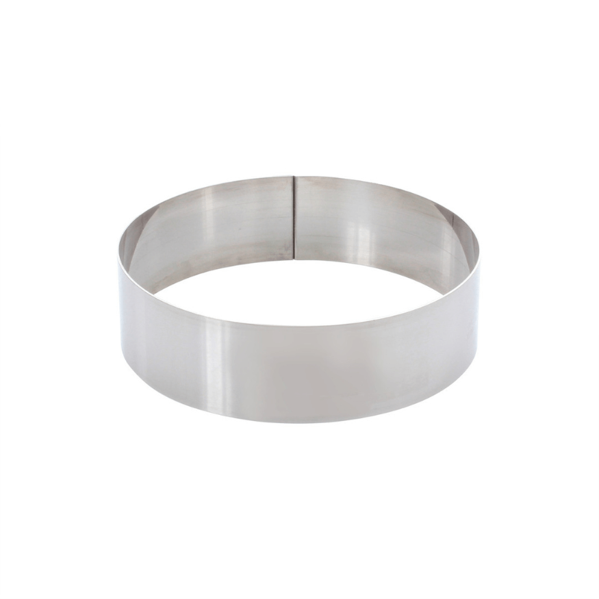 Cercle à pâtisserie en inox 16cm hauteur - Alice Délice