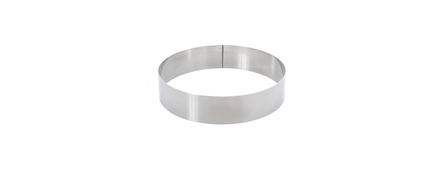 Cercle à pâtisserie en inox 20 cm hauteur - Alice Délice