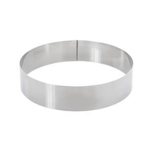 Cercle à pâtisserie en inox 20 cm hauteur - Alice Délice