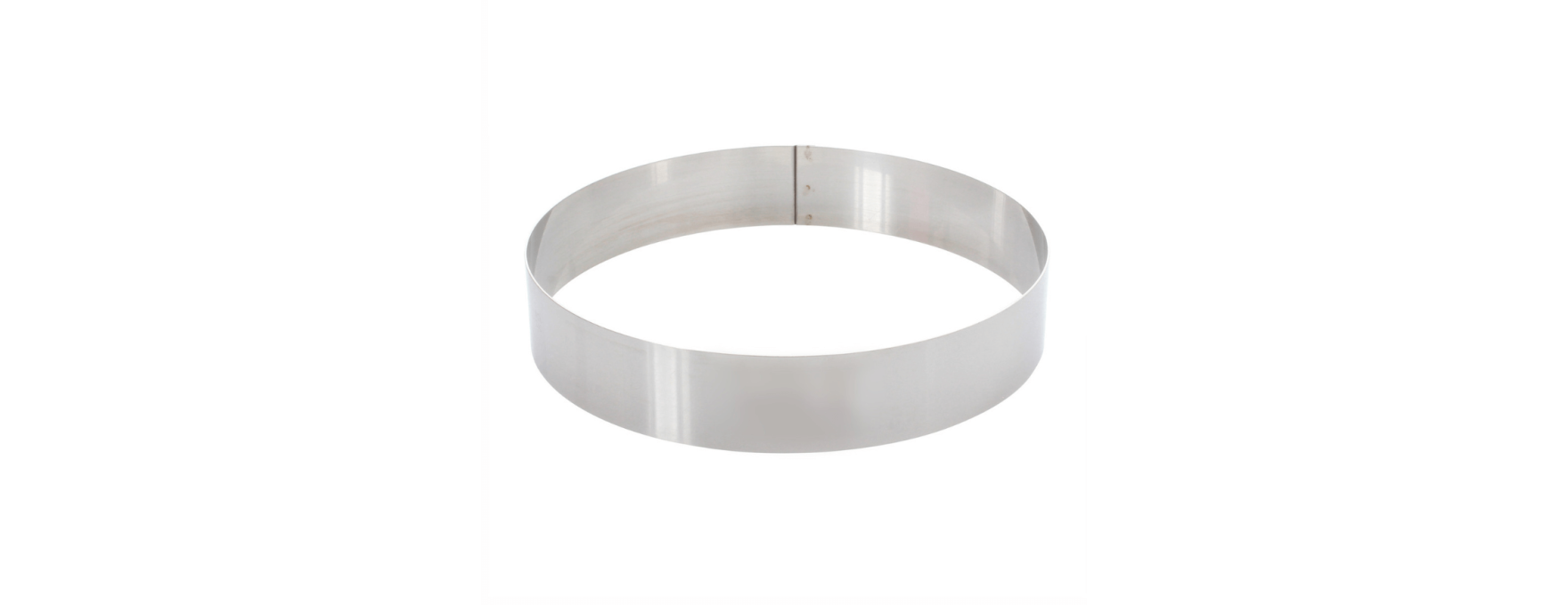 Cercle à mousse et entremets en inox 6/8 parts -Alice Délice