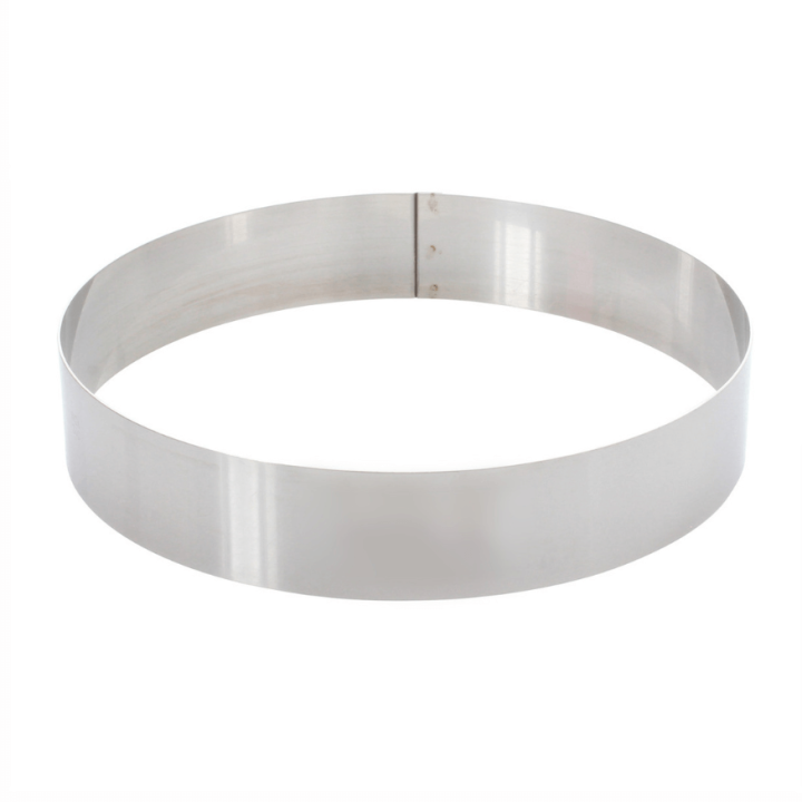 Cercle à mousse et entremets en inox 6/8 parts -Alice Délice
