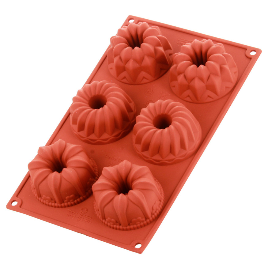 Moule en silicone 6 cakes fantaisies - Alice Délice