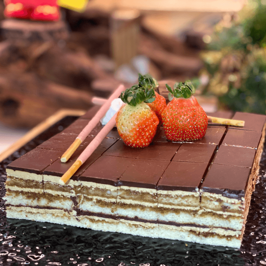 Cadre à pâtisserie carré en inox 20 cm hauteur 4.5 cm - 6/8 