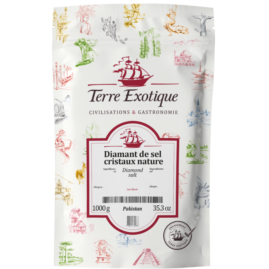 Diamant de sel rose en cristaux de l´himalaya 1 kg - Terre E