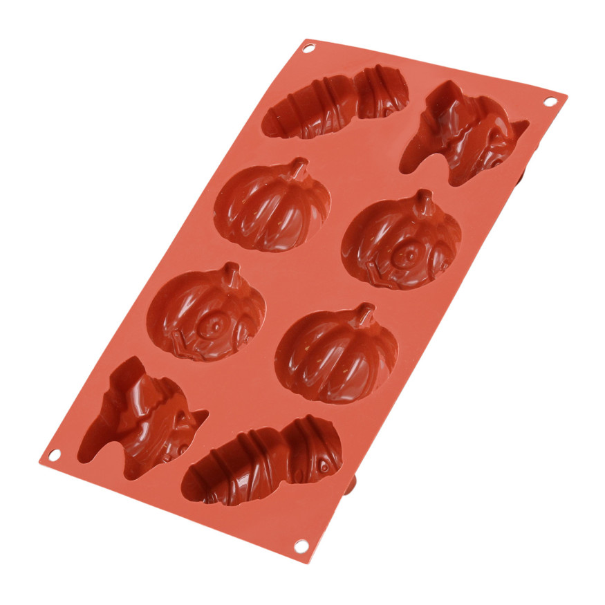 Moule en silicone 8 formes personnages d´Halloween : momie, 