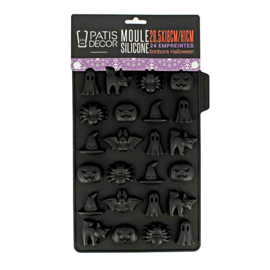 Moule silicone 24 bonbons Halloween - Patisdecor | Alice Délice