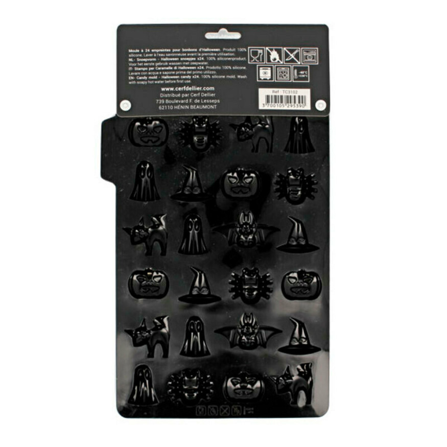Moule silicone 24 bonbons Halloween - Patisdecor | Alice Délice