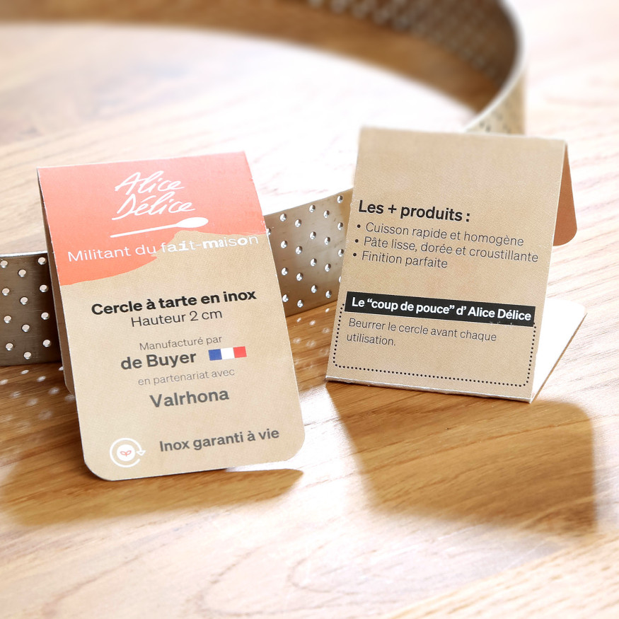 Cercle à tartelette en inox perforé 2cm - Alice Délice