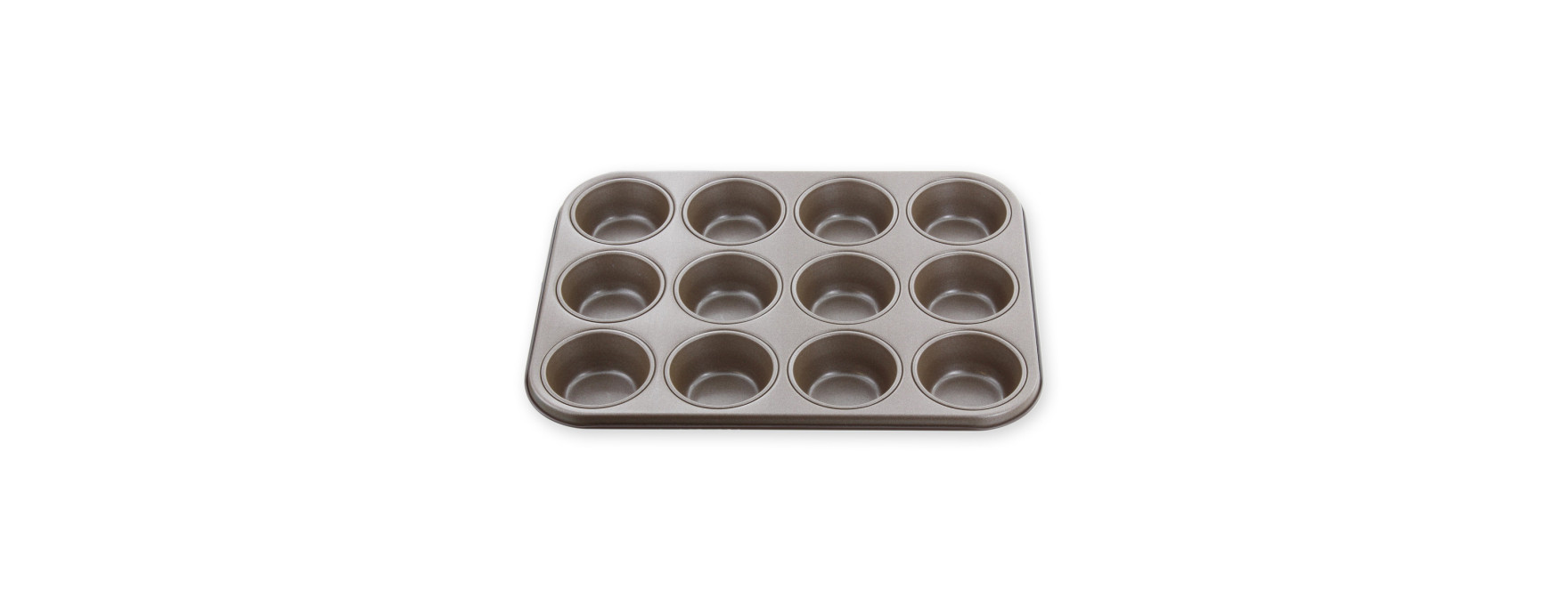 Moule 12 muffins en métal anti adhérent - Alice Délice