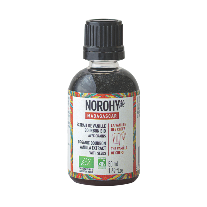 Extrait de vanille Bourbon Madagascar bio avec grains 50 ml 