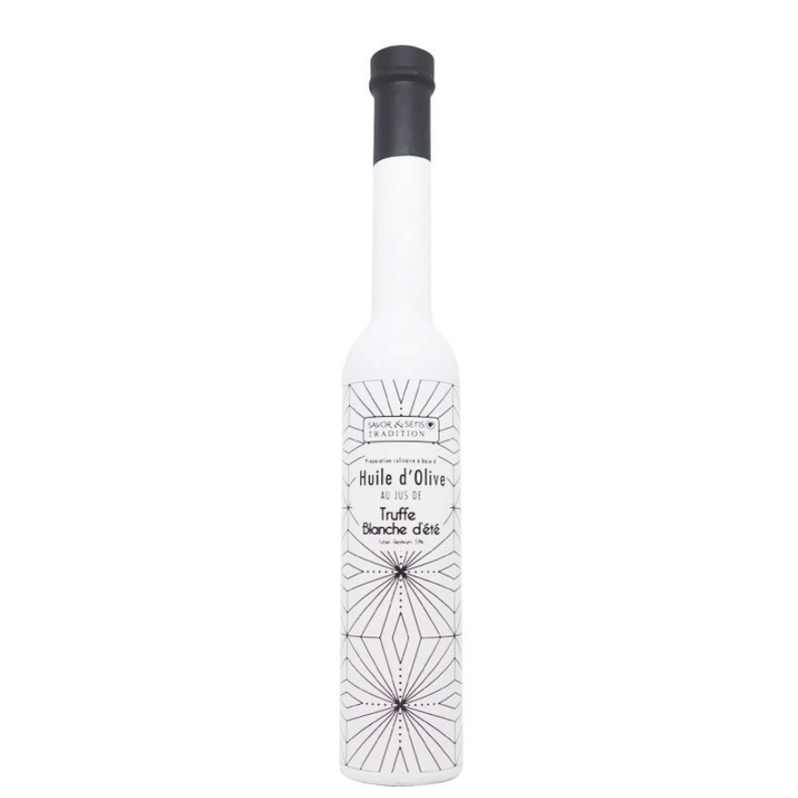 Huile d'olive truffe et poivre blanc 20 cl - Savor et Sens