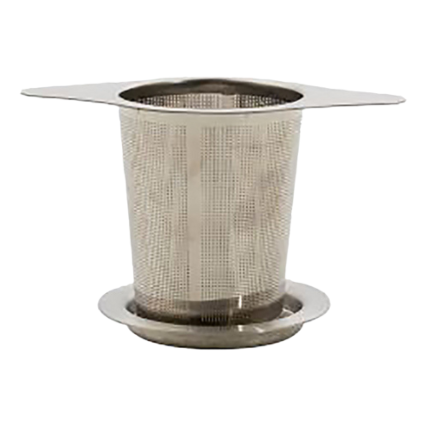 Filtre à thé avec soucoupe en inox 12,5 cm - Point Virgule