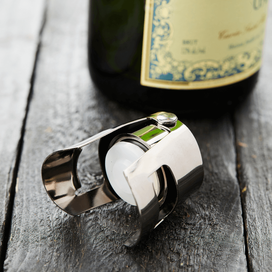 Bouchon à champagne en acier inoxydable - Point Virgule