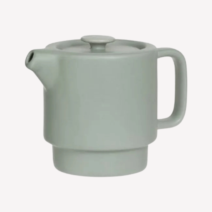Théière avec Tasse 40cl Vert Pâle Menthe - Secret de Gourmet