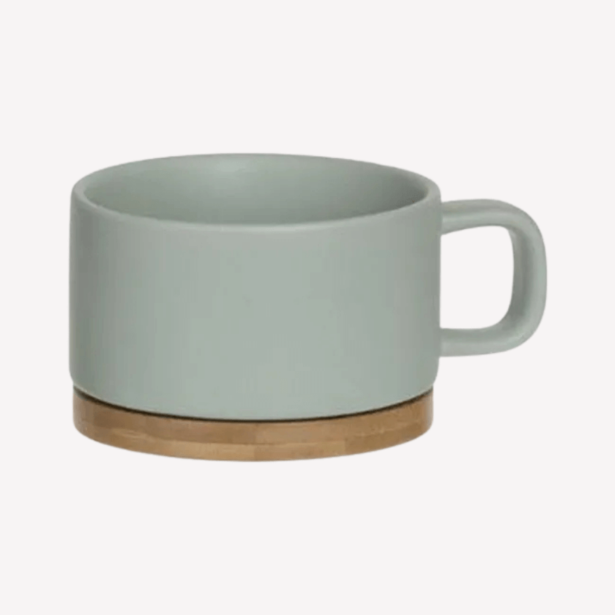 Théière avec Tasse 40cl Vert Pâle Menthe - Secret de Gourmet