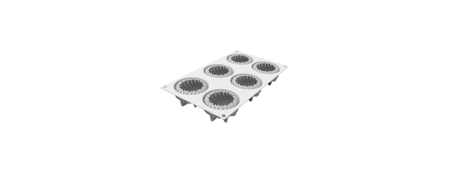 Moule en silicone 3D 6 mini Wave - Silikomart