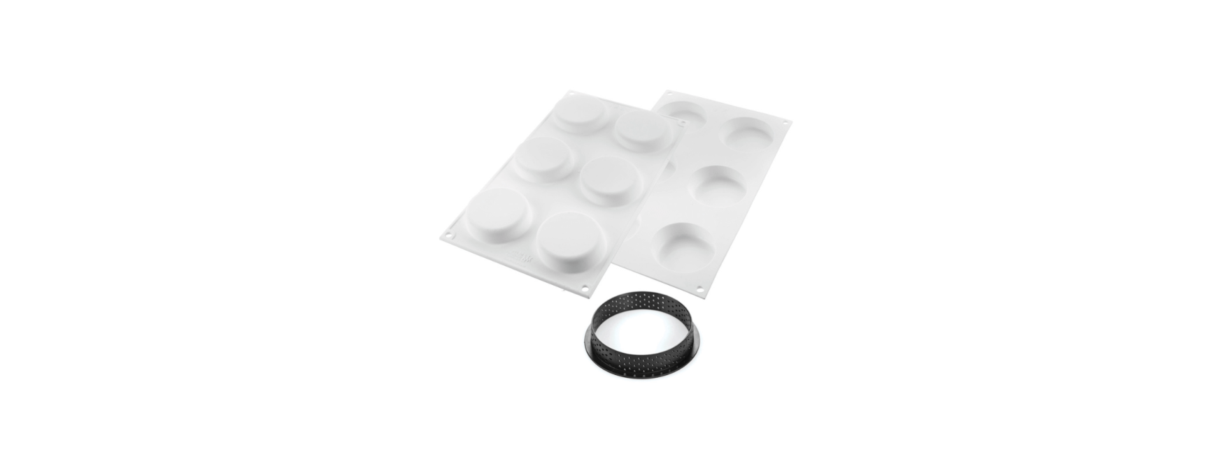 Kit tartelettes Ring Klassik : moule en silicone 6 empreinte