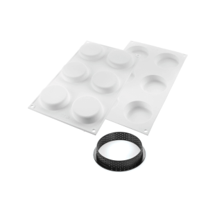 Kit tartelettes Ring Klassik : moule en silicone 6 empreinte