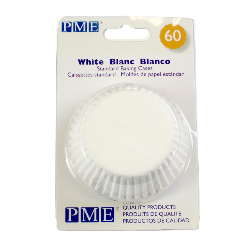 100 mini caissettes pour muffins et cupcakes blanches 3.3 x 