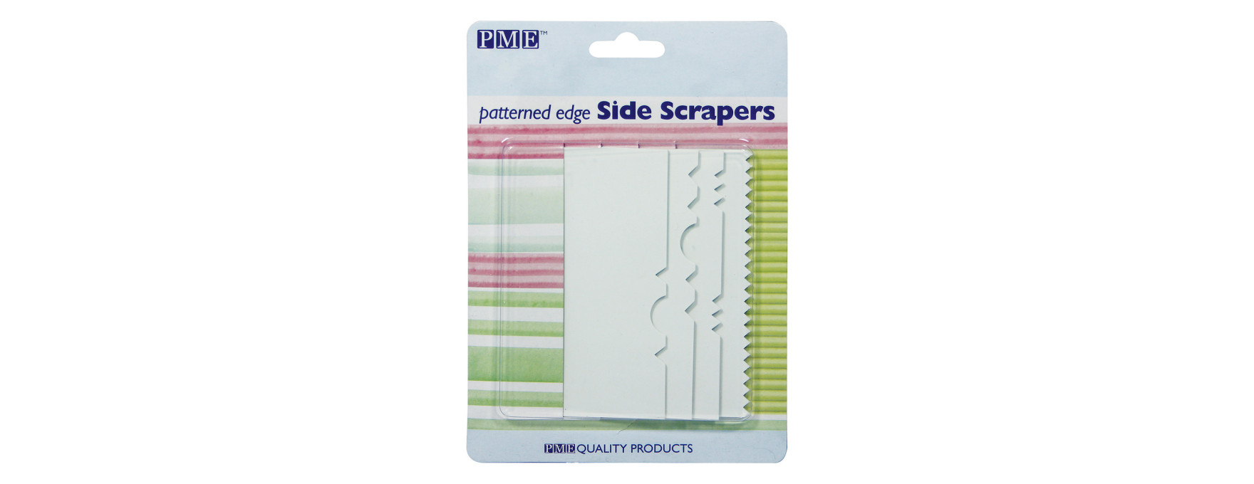 Lot de 4 peignes racleurs en plastique à motifs : idéal pour
