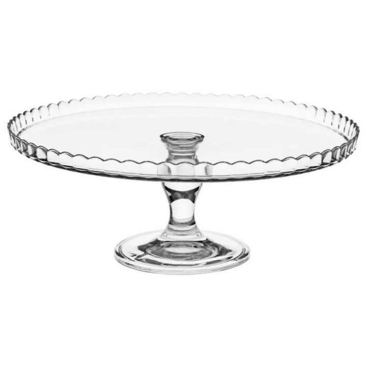 Présentoir à gâteau sur pied en verre 28 cm - Secret De Gour