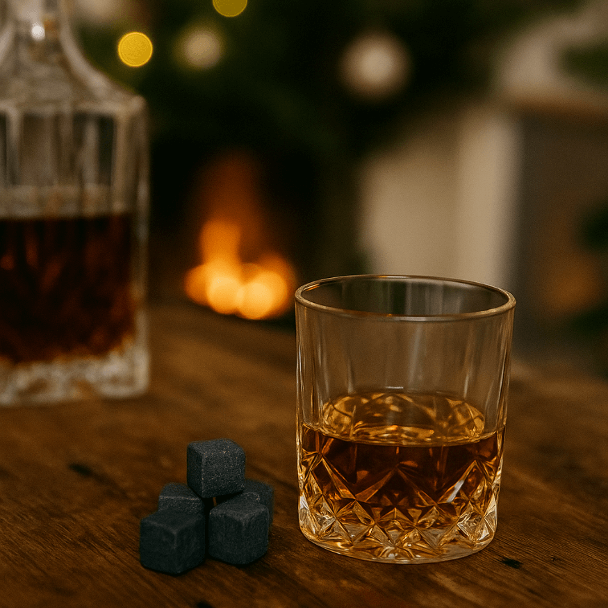 Lot de 9 Pierres à whisky 2 cm grises - Alice Délice