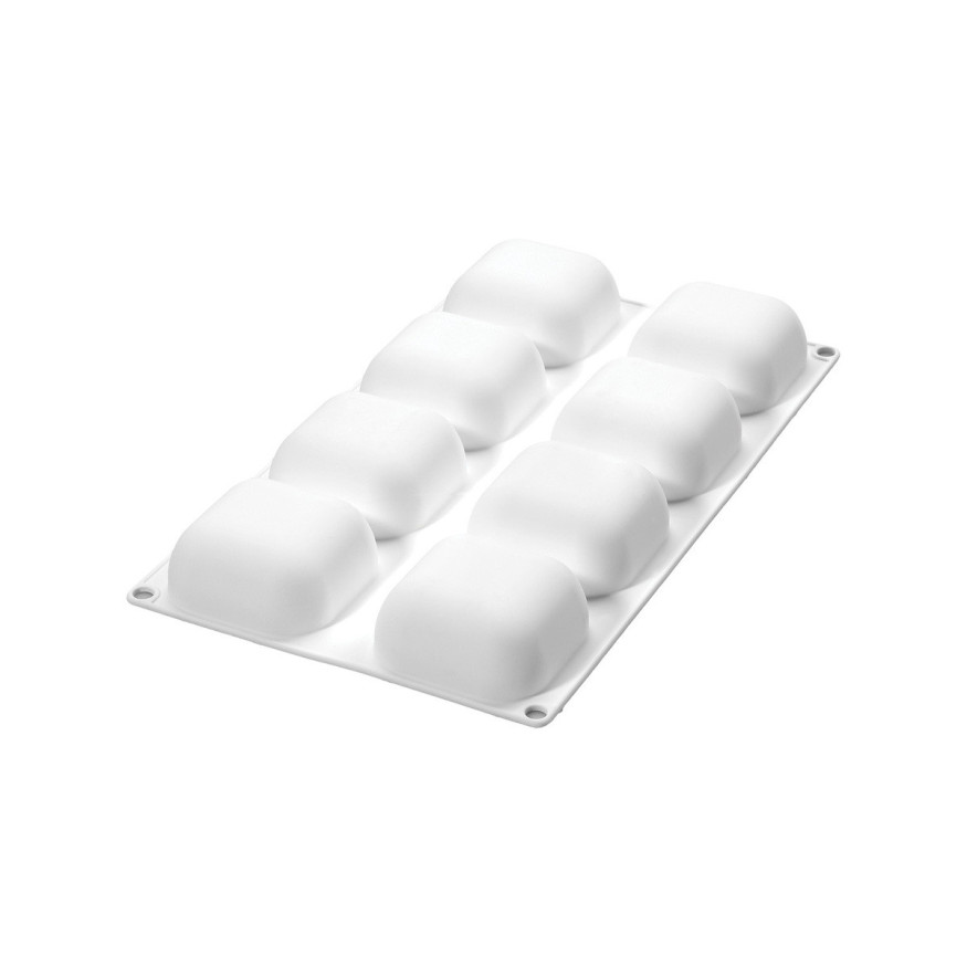 Moule en silicone 3D Gem 100 : 8 empreintes carrées 6.1 x 6.