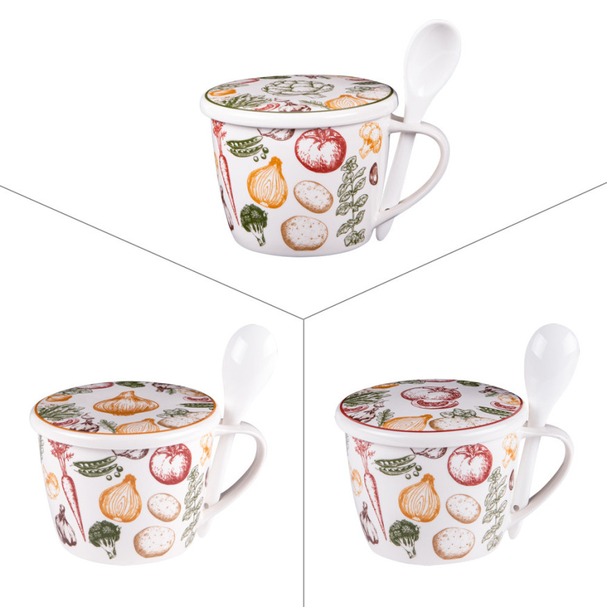 Bol à soupe Elyas 75 cl assortis en décors - Table passion
