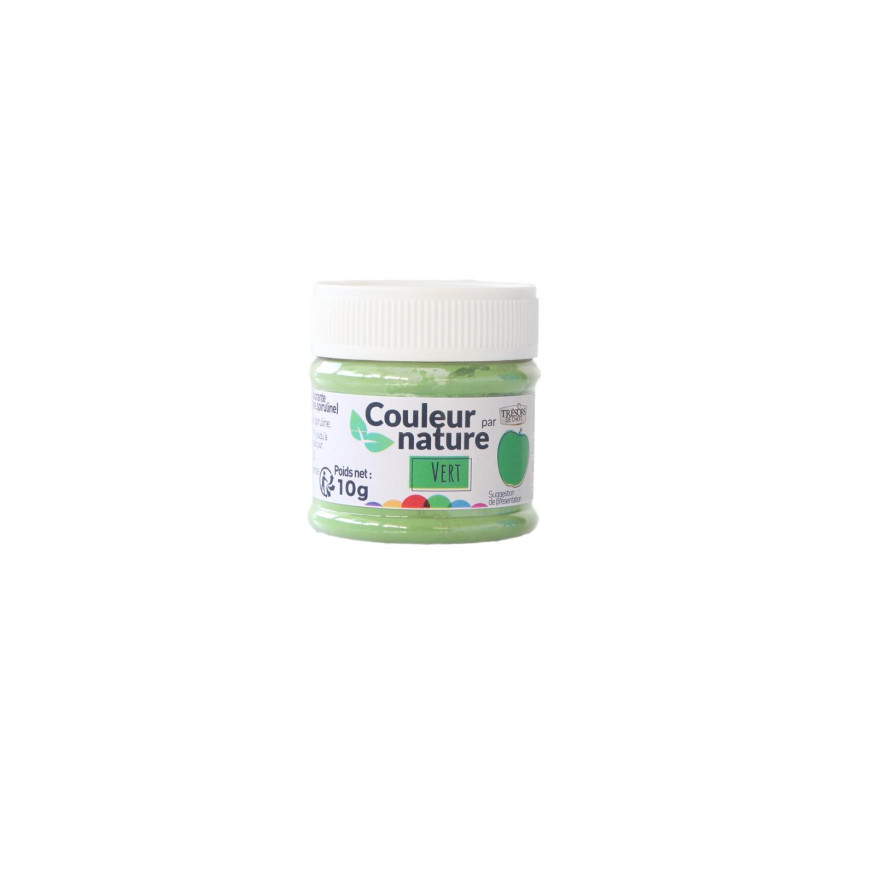 Colorant naturel en poudre Couleur nature : vert 10 gr - Tré