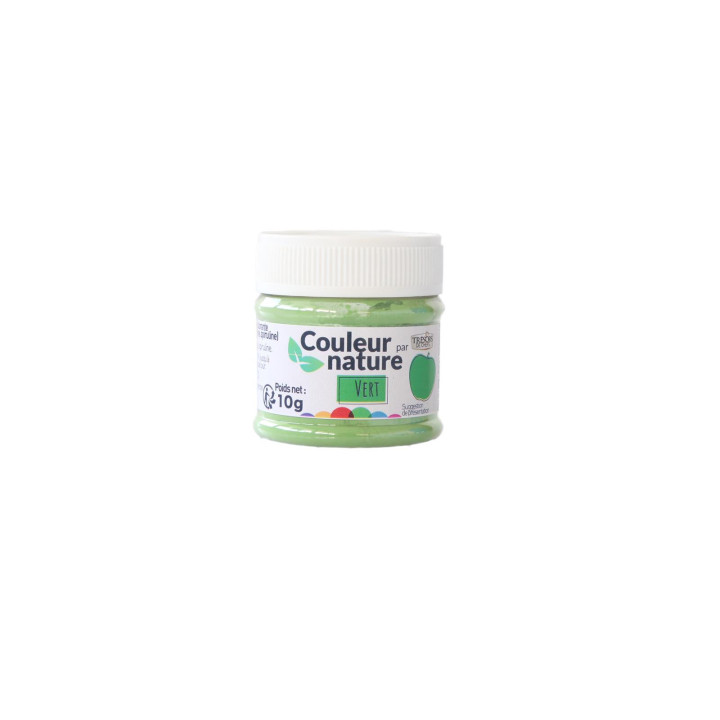Colorant naturel en poudre Couleur nature : vert 10 gr - Tré