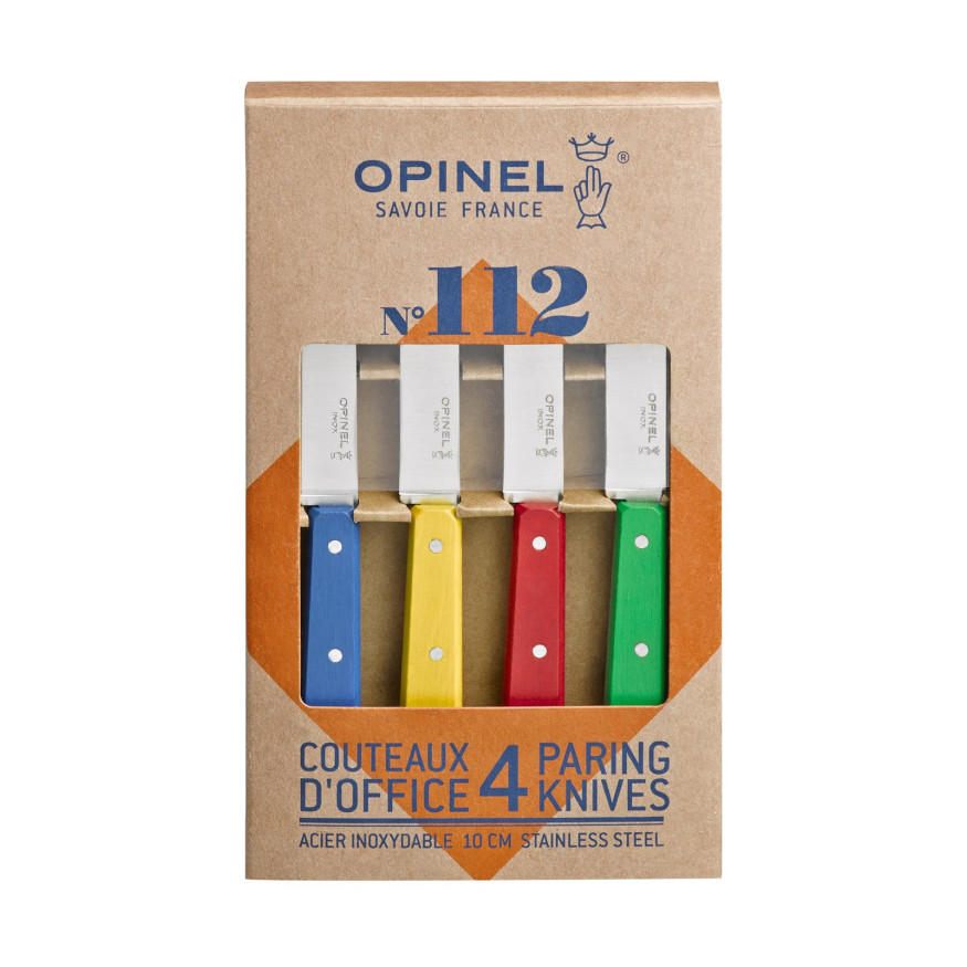 Set de 4 couteaux office coloris classique - Opinel