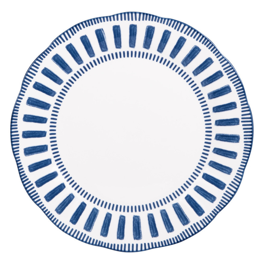 Assiette plate 27cm Napoli Bleue - Table passion