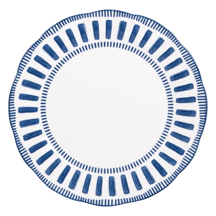 Assiette plate 27cm Napoli Bleue - Table passion