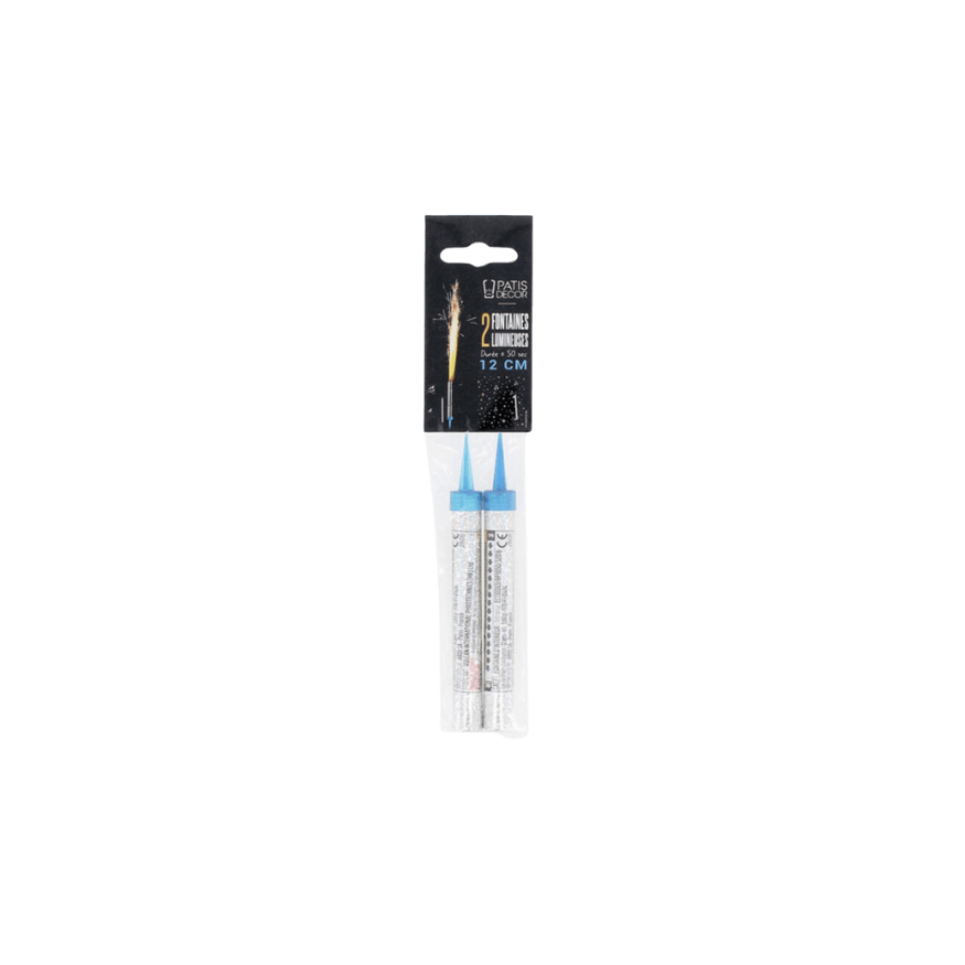 2 fuses Fontaines Lumineuses Patsisdcor argentes  - Patisdec