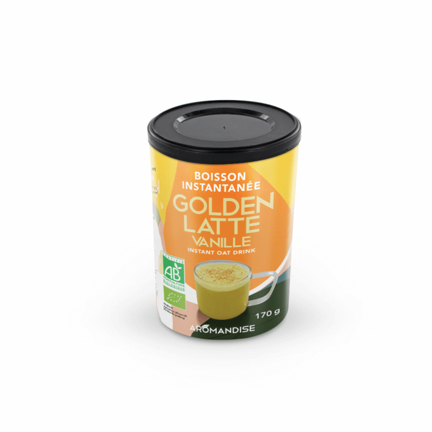 Boisson instantanée golden latte vanille - Aromandise
