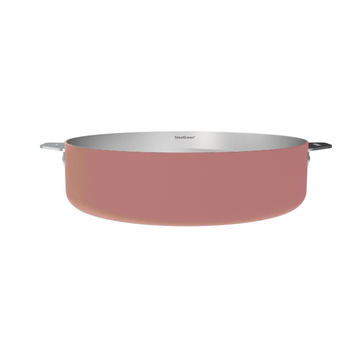 La Merveilleuse sauteuse inox 28 cm guimauve - Cookut