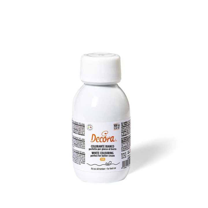 Colorant gel blanc 100g sans E171 - Decora