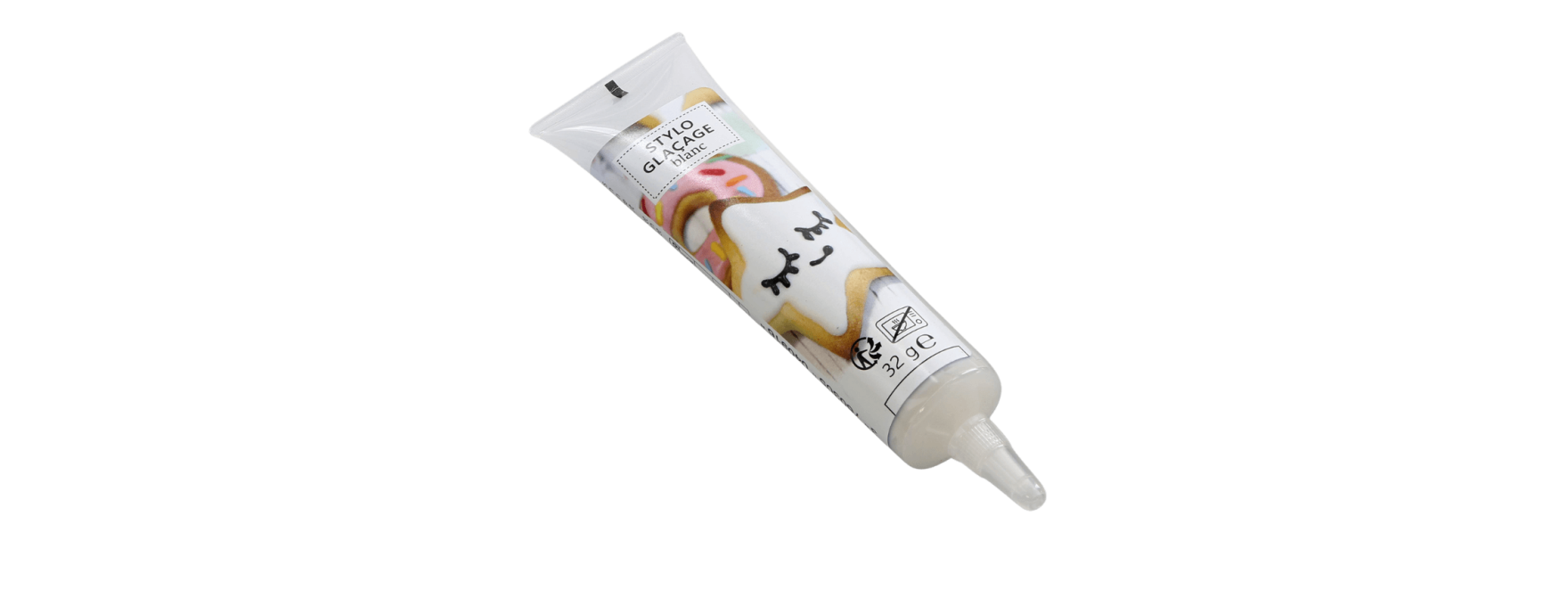 Stylo de glaçage pour décorer les biscuits blanc 32 gr