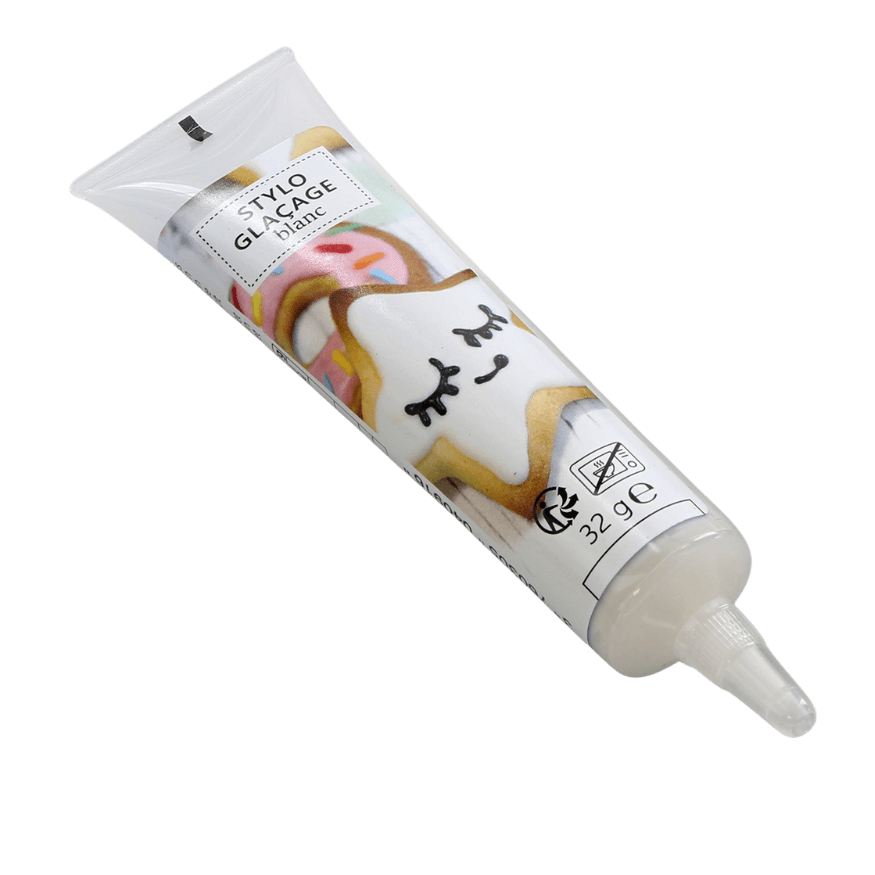 Stylo de glaçage pour décorer les biscuits blanc 32 gr