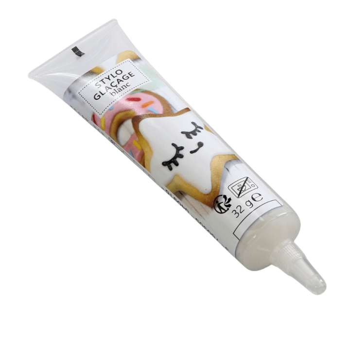 Stylo de glaçage pour décorer les biscuits blanc 32 gr