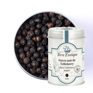 Poivre noir de Tellichery 60 G - Terre Exotique