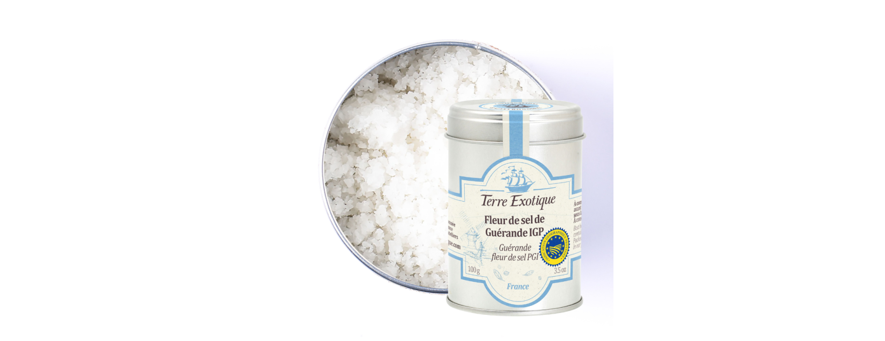 Fleur de sel de Guérande IGP 90 g - Terre Exotique