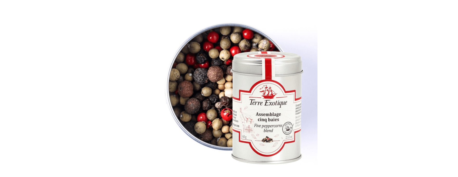 Assemblage 5 baies 60 g - Terre Exotique