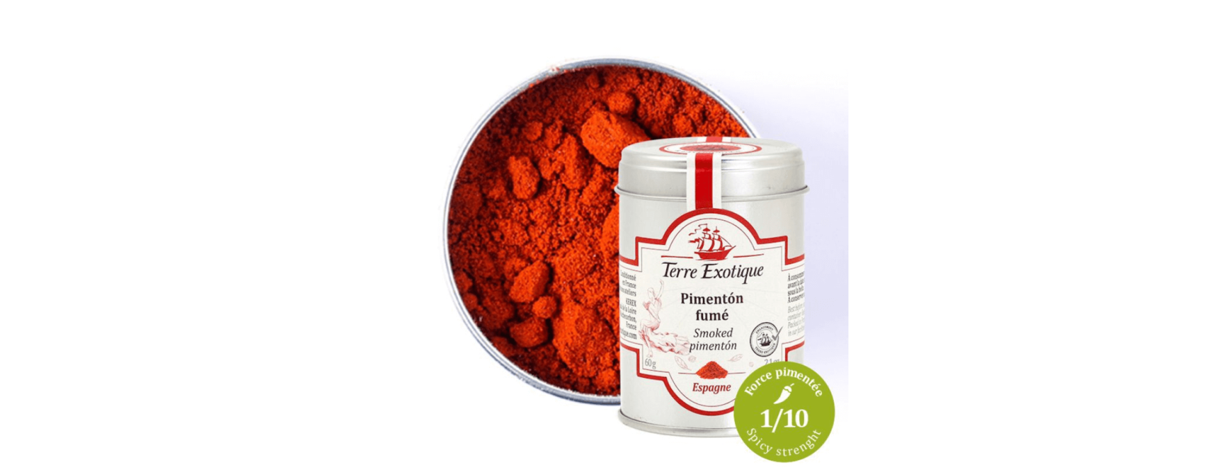 Paprika "pimenton" fumé 60 g - Terre Exotique