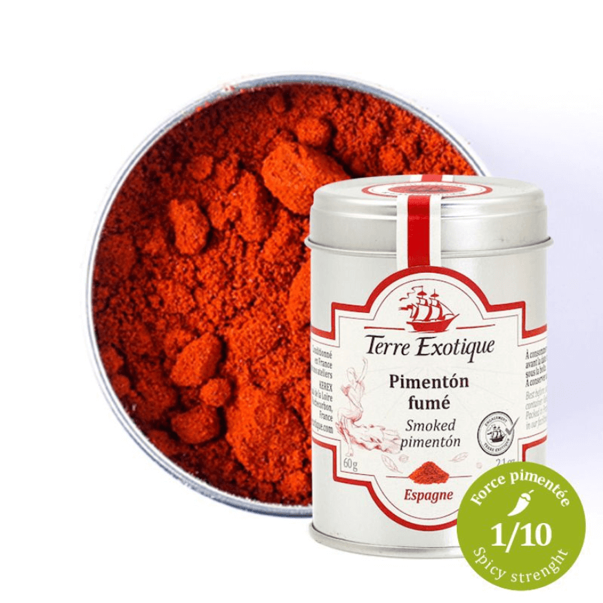 Paprika "pimenton" fumé 60 g - Terre Exotique