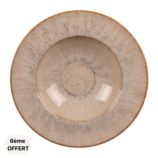 Assiette à pâtes 27cm Akaris en grès - Table passion Assiette à pâtes 27cm Akaris en grès - Table passion