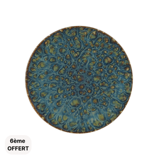 Assiette à dessert 20cm  Venus en porcelaine émail réactif -