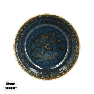 Assiette coupelle 16 cm Venus en porcelaine émail réactif - 